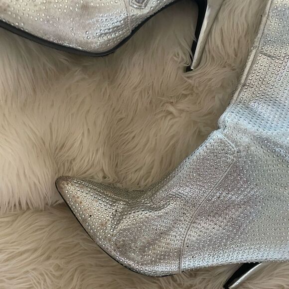 Silver rhinestone cowgirl boots - Picture 10 of 12